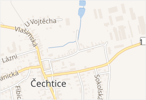 Podzámecká v obci Čechtice - mapa ulice