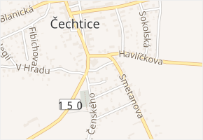 Spojovací v obci Čechtice - mapa ulice