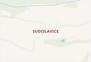 Sudislavice v obci Čechtice - mapa části obce