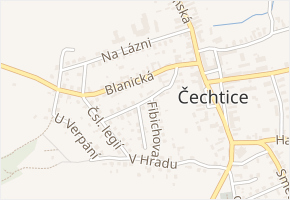 Zahradní v obci Čechtice - mapa ulice
