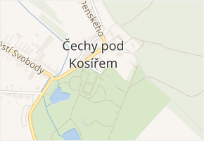 Mánesova v obci Čechy pod Kosířem - mapa ulice