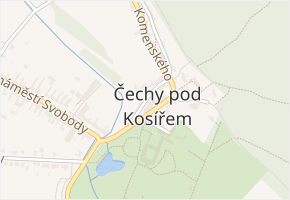 Víska v obci Čechy pod Kosířem - mapa ulice