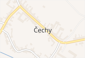 Čechy v obci Čechy - mapa části obce