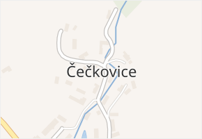 Čečkovice v obci Čečkovice - mapa části obce