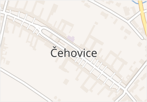Čehovice v obci Čehovice - mapa části obce