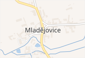 Mladějovice v obci Čejetice - mapa části obce