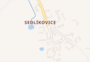 Sedlíkovice v obci Čejetice - mapa části obce