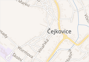 Ke Hřbitovu v obci Čejkovice - mapa ulice