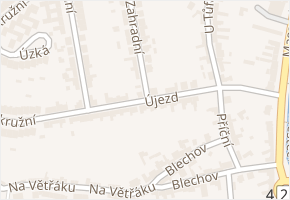 Újezd v obci Čejkovice - mapa ulice