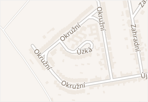 Úzká v obci Čejkovice - mapa ulice