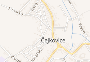 Za Mlýnem v obci Čejkovice - mapa ulice