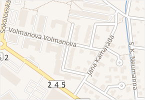 Boženy Koutníkové v obci Čelákovice - mapa ulice