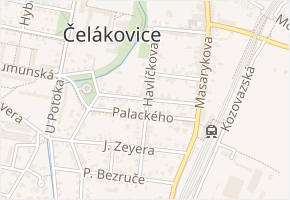 Havlíčkova v obci Čelákovice - mapa ulice