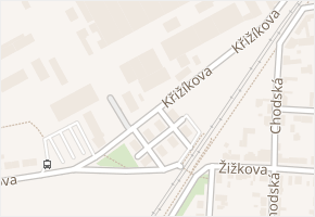 Křižíkova v obci Čelákovice - mapa ulice