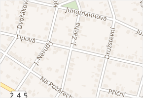 Lipová v obci Čelákovice - mapa ulice