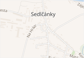 Na Plácku v obci Čelákovice - mapa ulice