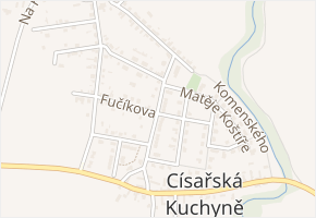 Na Vošverku v obci Čelákovice - mapa ulice