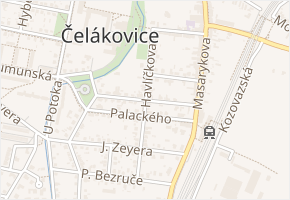Petra Jilemnického v obci Čelákovice - mapa ulice