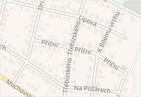 Příční v obci Čelákovice - mapa ulice