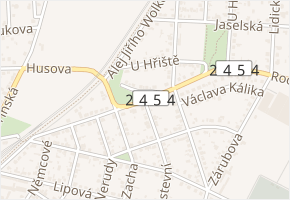 Rooseveltova v obci Čelákovice - mapa ulice