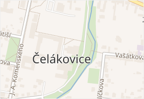 sady 17. listopadu v obci Čelákovice - mapa ulice