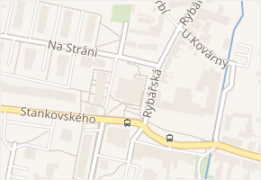 Stankovského v obci Čelákovice - mapa ulice