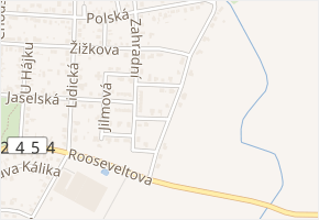 Trnková v obci Čelákovice - mapa ulice