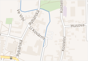 U Kovárny v obci Čelákovice - mapa ulice