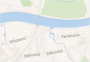 U Labe v obci Čelákovice - mapa ulice