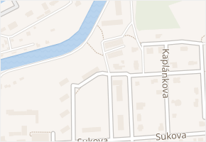 V Nedaninách v obci Čelákovice - mapa ulice