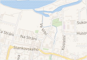 Ve Vrbí v obci Čelákovice - mapa ulice