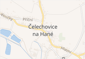 Čelechovice na Hané v obci Čelechovice na Hané - mapa části obce
