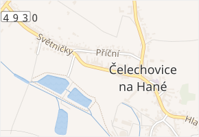 Cukrovarská v obci Čelechovice na Hané - mapa ulice