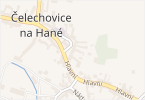 Hlavní v obci Čelechovice na Hané - mapa ulice