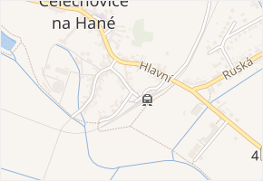 Nádražní v obci Čelechovice na Hané - mapa ulice