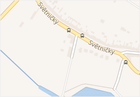 Pod hrází v obci Čelechovice na Hané - mapa ulice