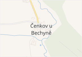 Čenkov u Bechyně v obci Čenkov u Bechyně - mapa části obce