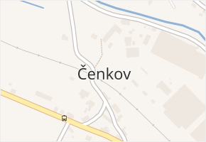Čenkov v obci Čenkov - mapa části obce