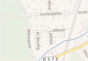 Alšova v obci Čeperka - mapa ulice