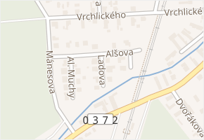 Ladova v obci Čeperka - mapa ulice