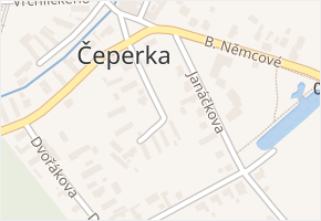 Nedbalova v obci Čeperka - mapa ulice