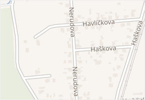 Nerudova v obci Čeperka - mapa ulice