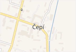 Čepí v obci Čepí - mapa části obce