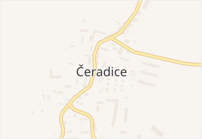Čeradice v obci Čeradice - mapa části obce