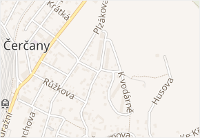 Havlíčkova v obci Čerčany - mapa ulice