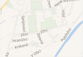 Jižní v obci Čerčany - mapa ulice