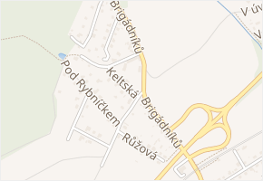 Kupecká cesta v obci Čerčany - mapa ulice