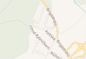 Na výsluní v obci Čerčany - mapa ulice