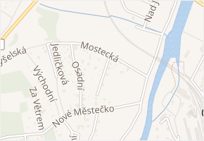 Nad Spáleným mlýnem v obci Čerčany - mapa ulice