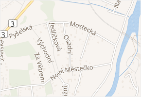 Nové Městečko v obci Čerčany - mapa ulice